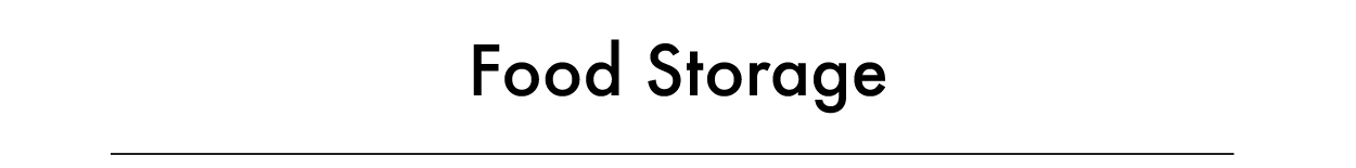 Food Storage