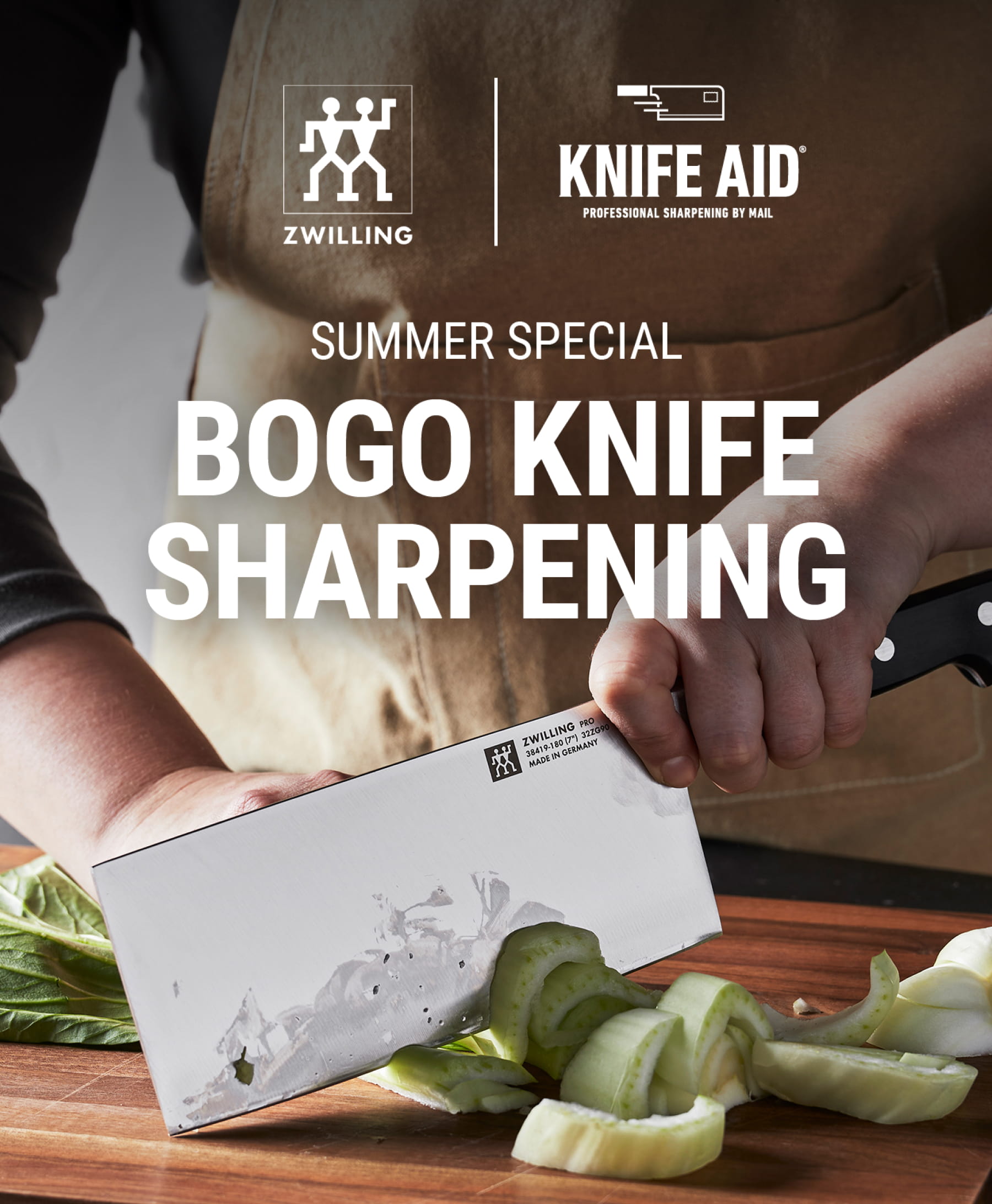 BOGO Knife Sharpening from Knife Aid